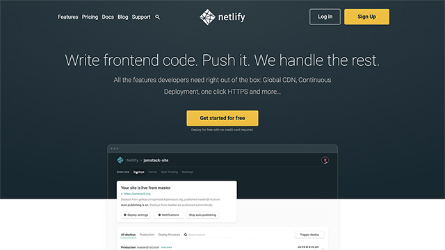HugoとNetlifyを連携して静的ブログを公開する